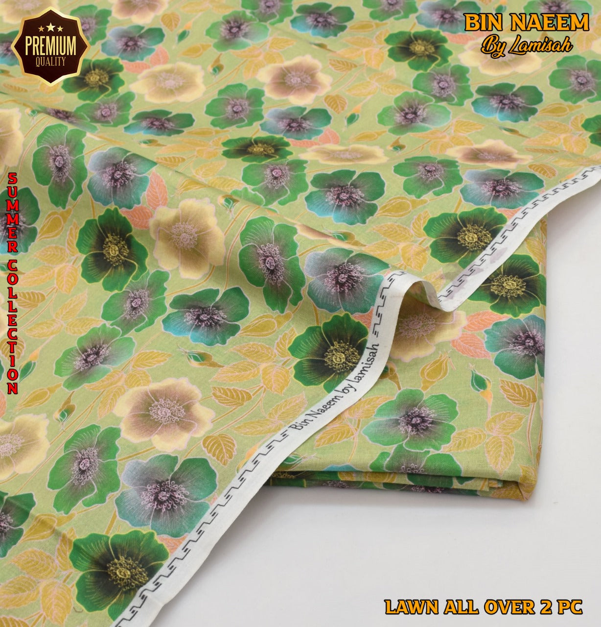 2 Piece Lawn Air Jet Printed Suit