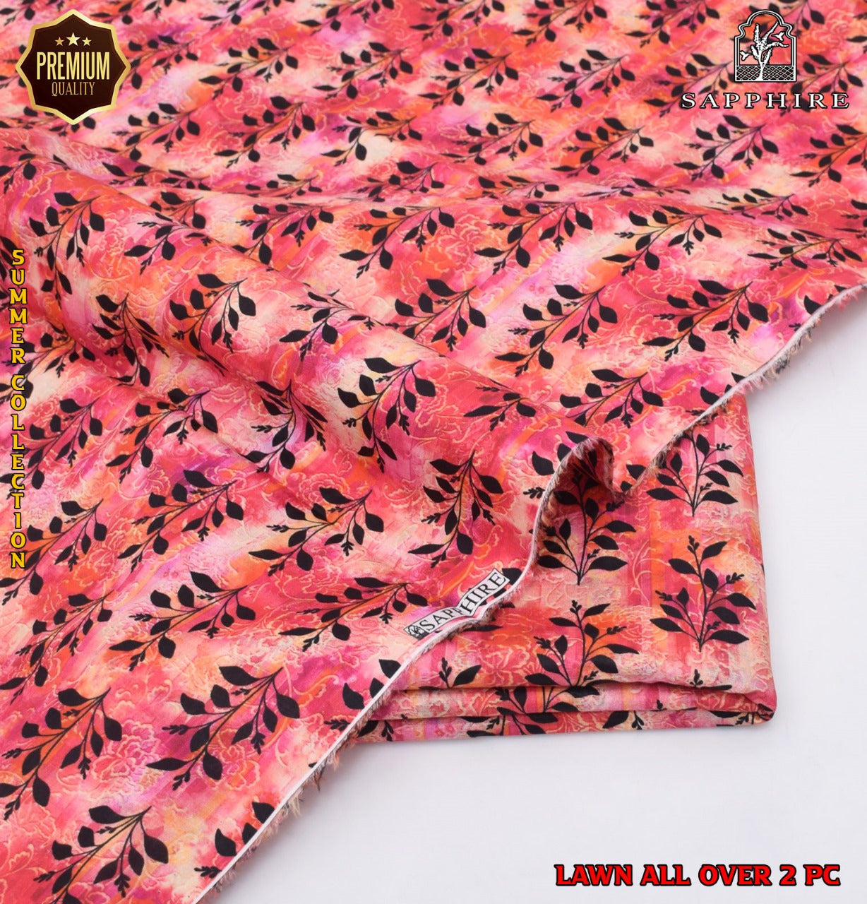 2 Piece Lawn Air Jet Printed Suit