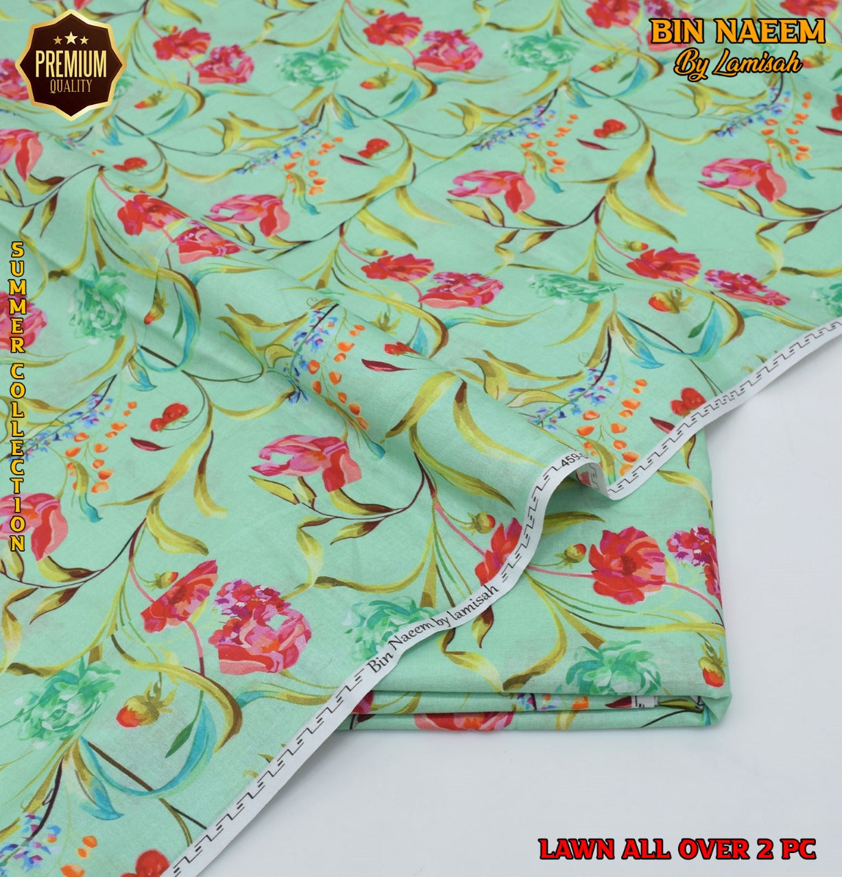 2 Piece Lawn Air Jet Printed Suit