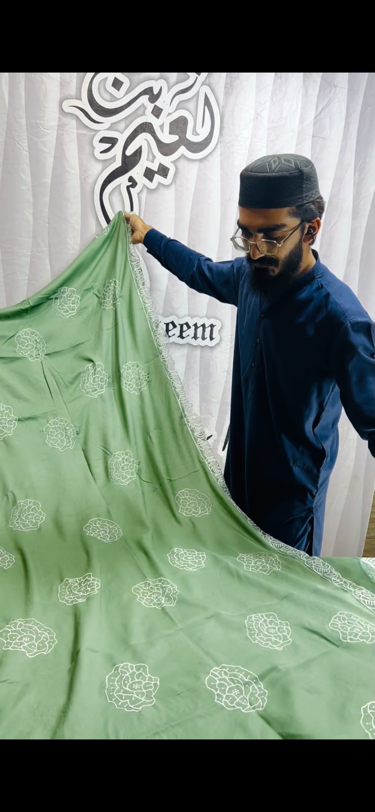 High-Quality Embroidered Mint Green Dhanak Suit - Maria B Winter Design